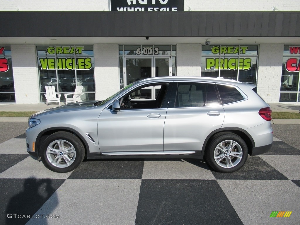 2020 X3 xDrive30i - Glacier Silver Metallic / Black photo #1