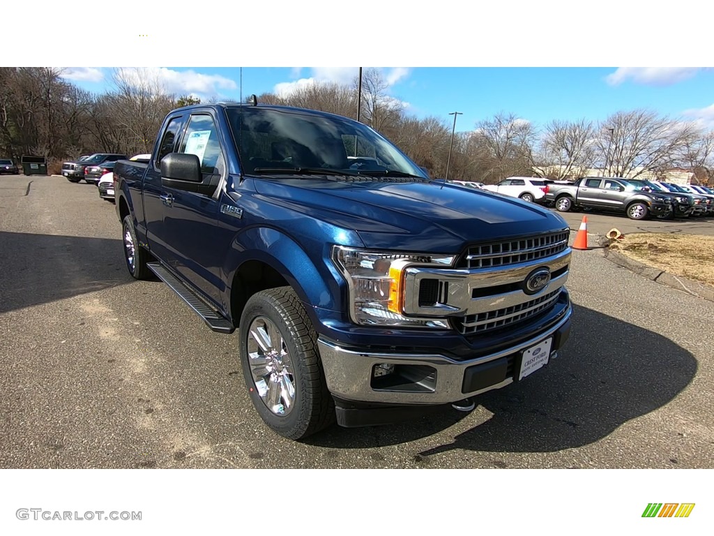 Blue Jeans 2020 Ford F150 XLT SuperCab 4x4 Exterior Photo #137156296