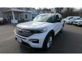 2020 Oxford White Ford Explorer Limited 4WD  photo #3