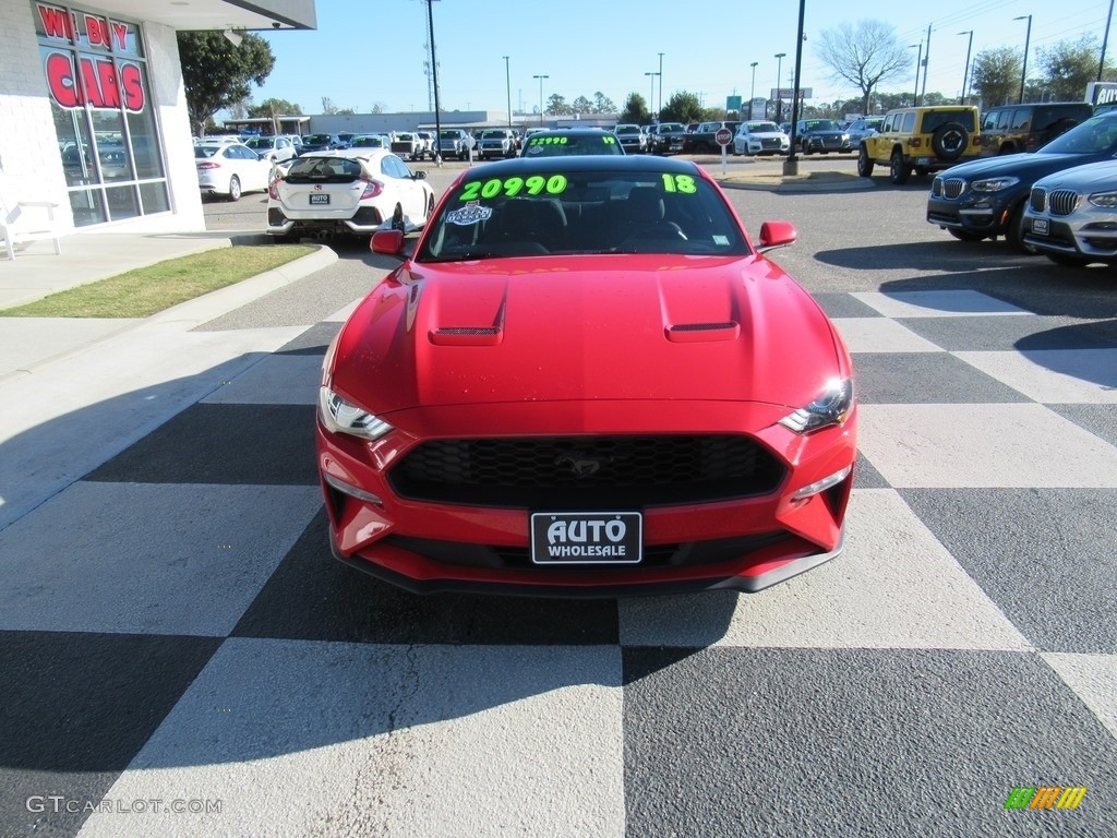 2018 Mustang EcoBoost Fastback - Race Red / Ebony photo #2