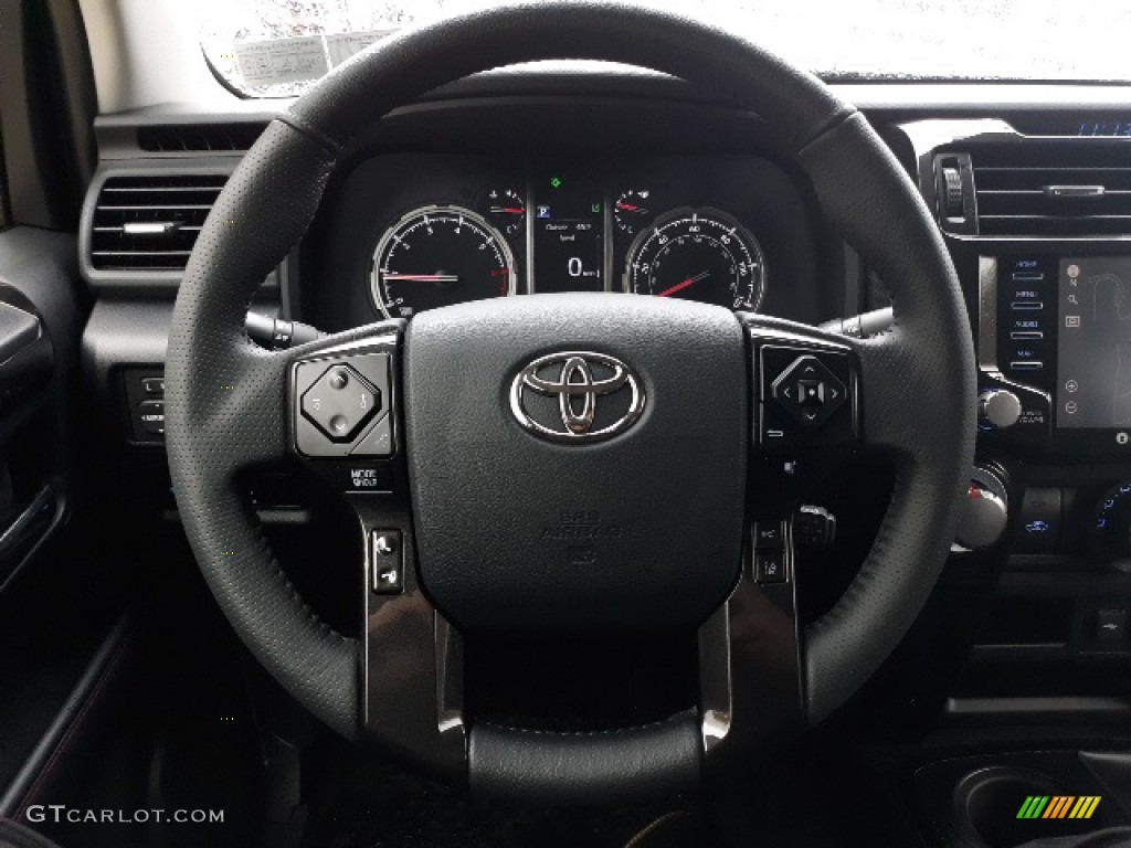 2020 Toyota 4Runner TRD Off-Road Premium 4x4 Black Steering Wheel Photo #137161141