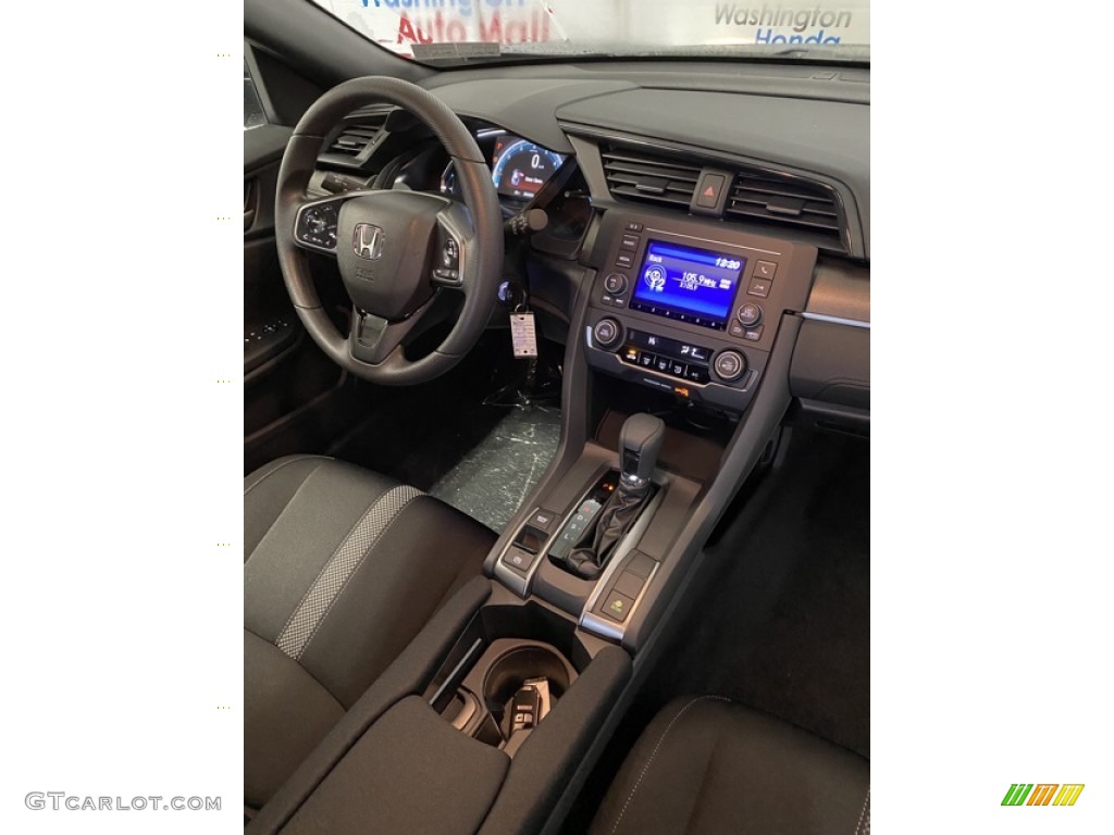 2020 Civic LX Hatchback - Polished Metal Metallic / Black photo #22