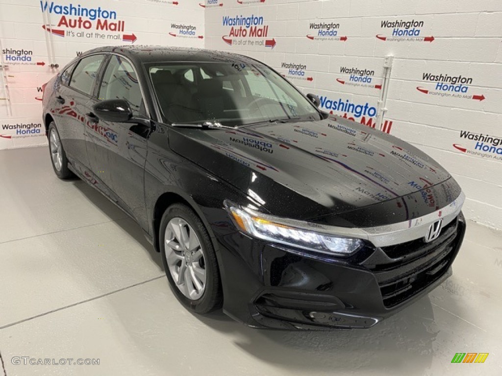 2020 Accord LX Sedan - Crystal Black Pearl / Black photo #2