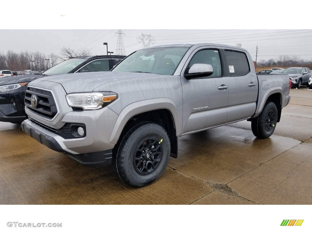 2020 Tacoma SR5 Double Cab 4x4 - Silver Sky Metallic / Cement photo #1