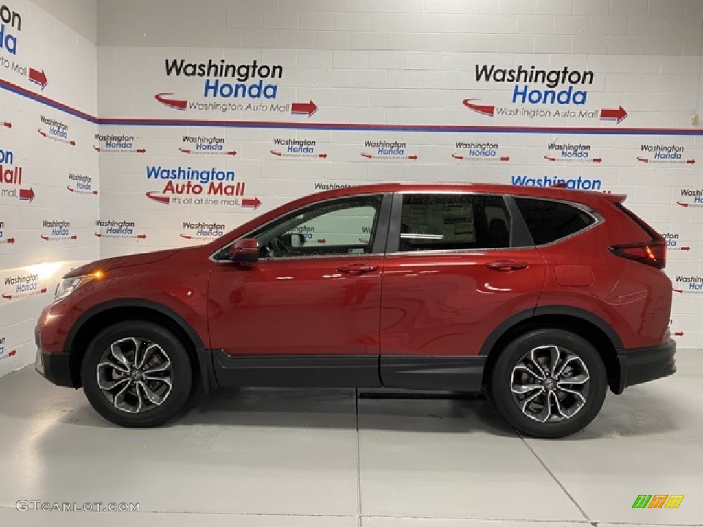 2020 CR-V EX AWD - Radiant Red Metallic / Gray photo #5