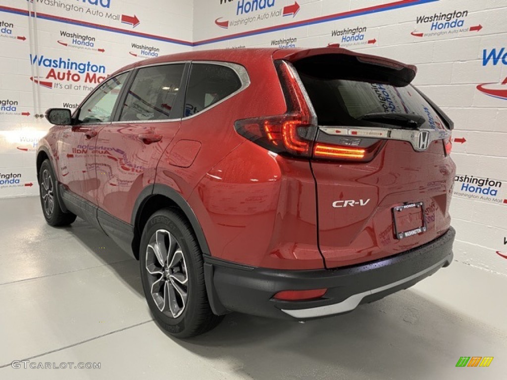 2020 CR-V EX AWD - Radiant Red Metallic / Gray photo #6