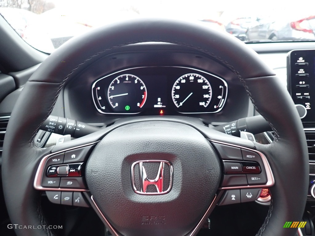 2020 Honda Accord Sport Sedan Black Steering Wheel Photo #137170636