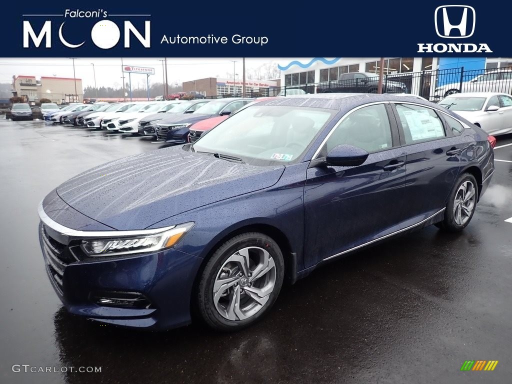 2020 Accord EX Sedan - Obsidian Blue Pearl / Gray photo #1