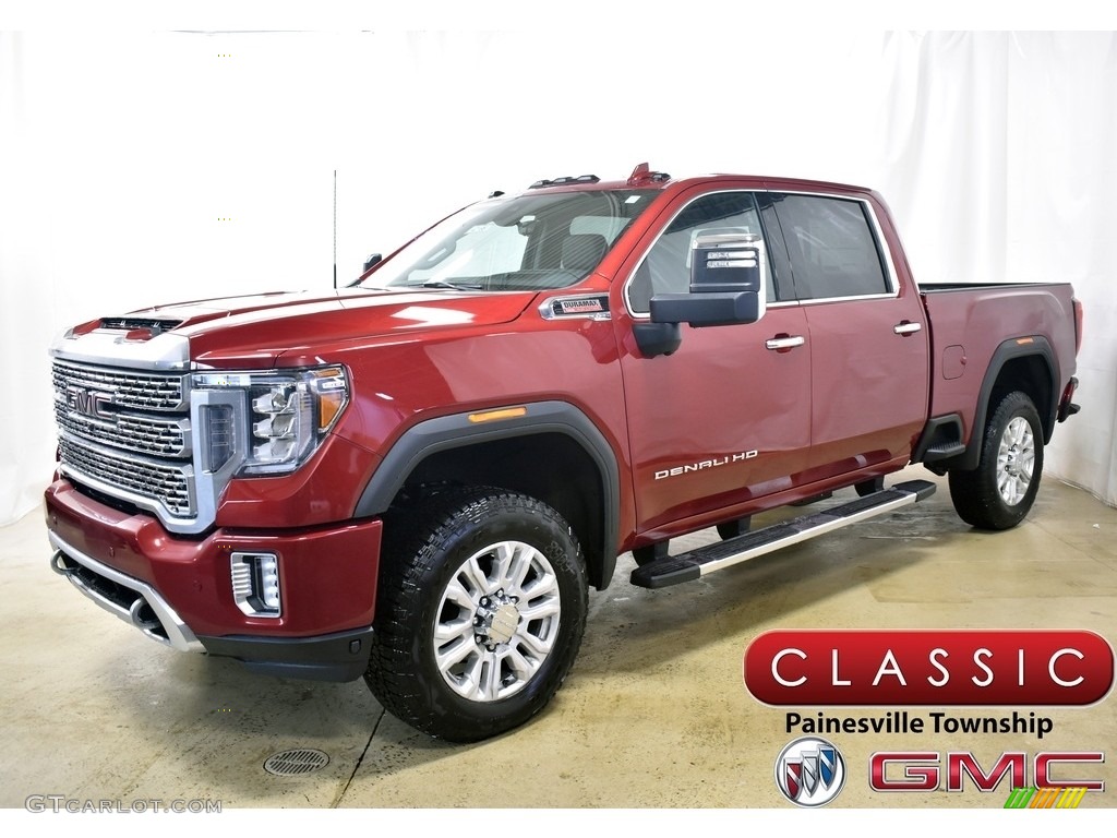 2020 Sierra 2500HD Denali Crew Cab 4WD - Red Quartz Tintcoat / Jet Black photo #1