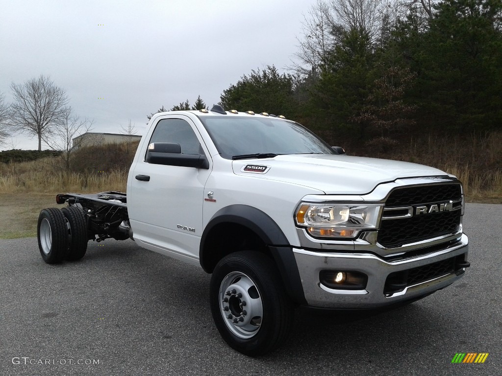 2020 5500 Tradesman Regular Cab 4x4 Chassis - Bright White / Black/Diesel Gray photo #4