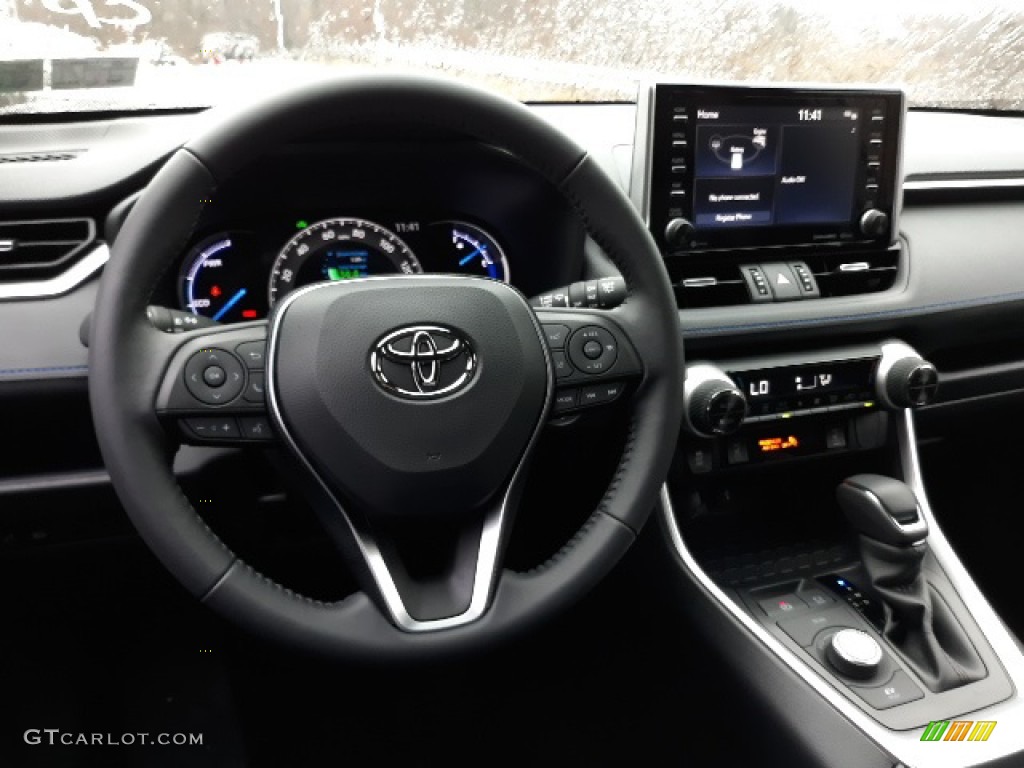 2020 Toyota RAV4 XSE AWD Hybrid Black Dashboard Photo #137177134