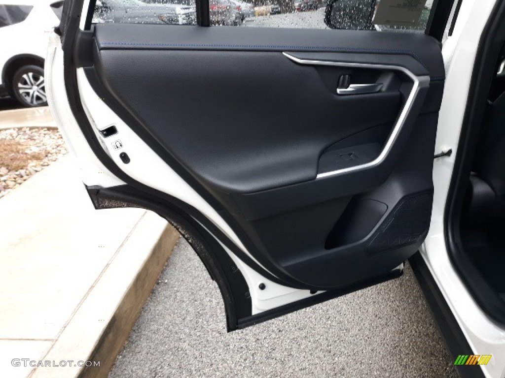 2020 Toyota RAV4 XSE AWD Hybrid Black Door Panel Photo #137177218