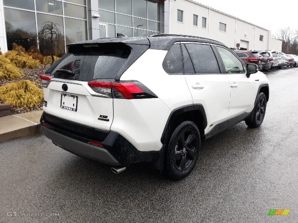Blizzard White Pearl 2020 Toyota RAV4 XSE AWD Hybrid Exterior Photo #137177260