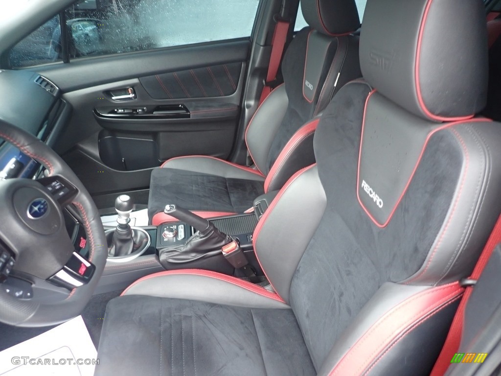 Recaro Black Ultrasuede/Carbon Black Interior 2019 Subaru WRX STI Photo #137180562