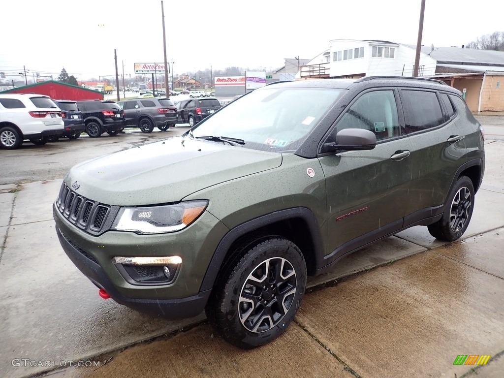 2020 Compass Trailhawk 4x4 - Olive Green Pearl / Black photo #1