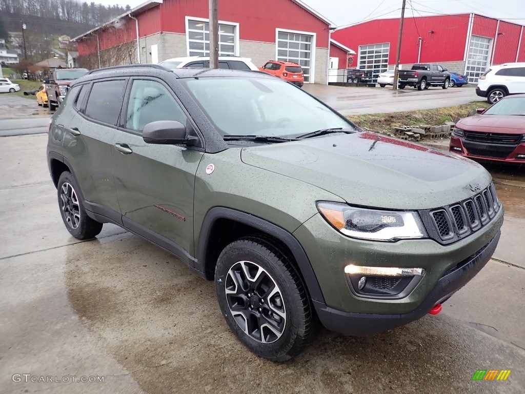 Olive Green Pearl 2020 Jeep Compass Trailhawk 4x4 Exterior Photo #137181342