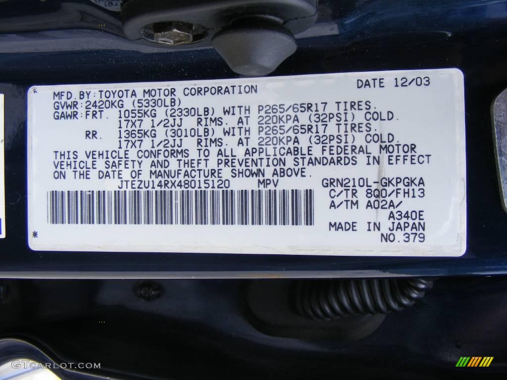 2004 4Runner Sport Edition - Stratosphere Mica / Dark Charcoal photo #39