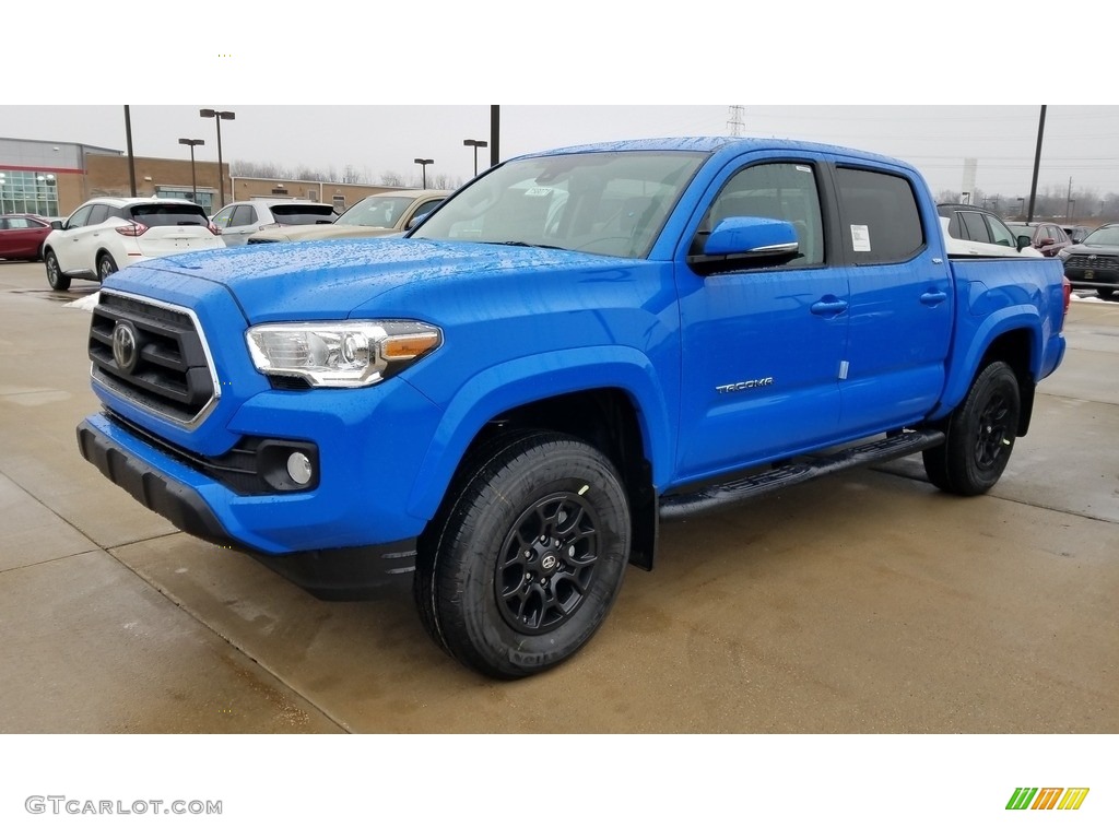 2020 Tacoma SR5 Double Cab 4x4 - Voodoo Blue / Cement photo #1