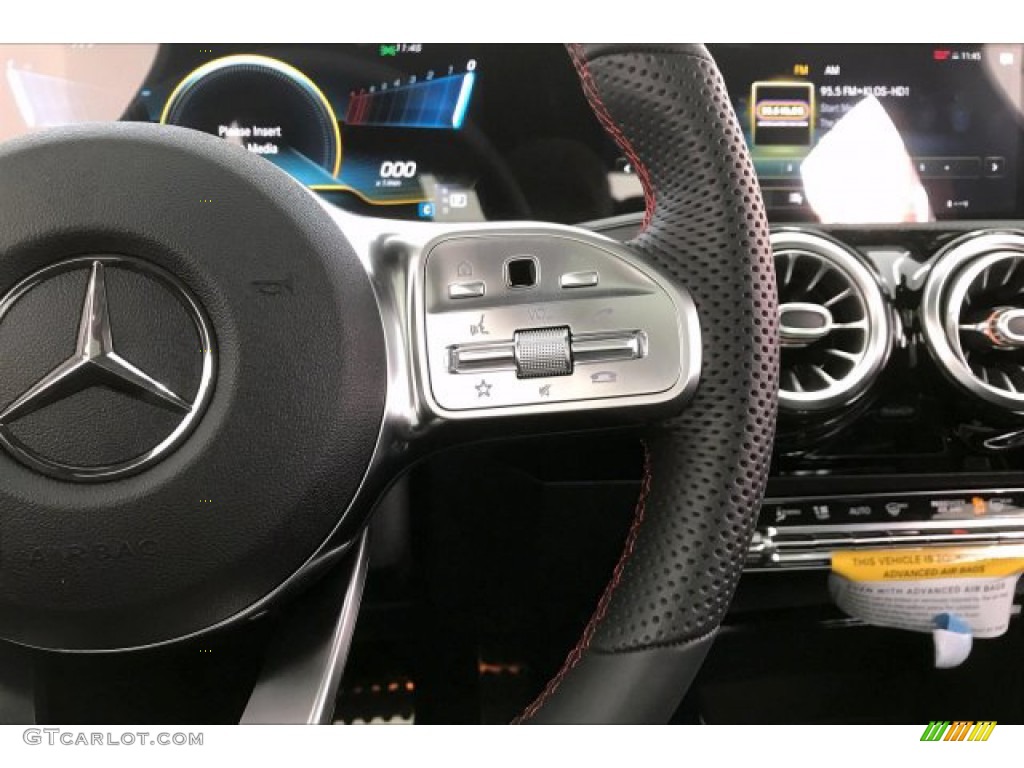 2020 CLA AMG 35 Coupe - Polar White / Black Dinamica w/Red stitching photo #19