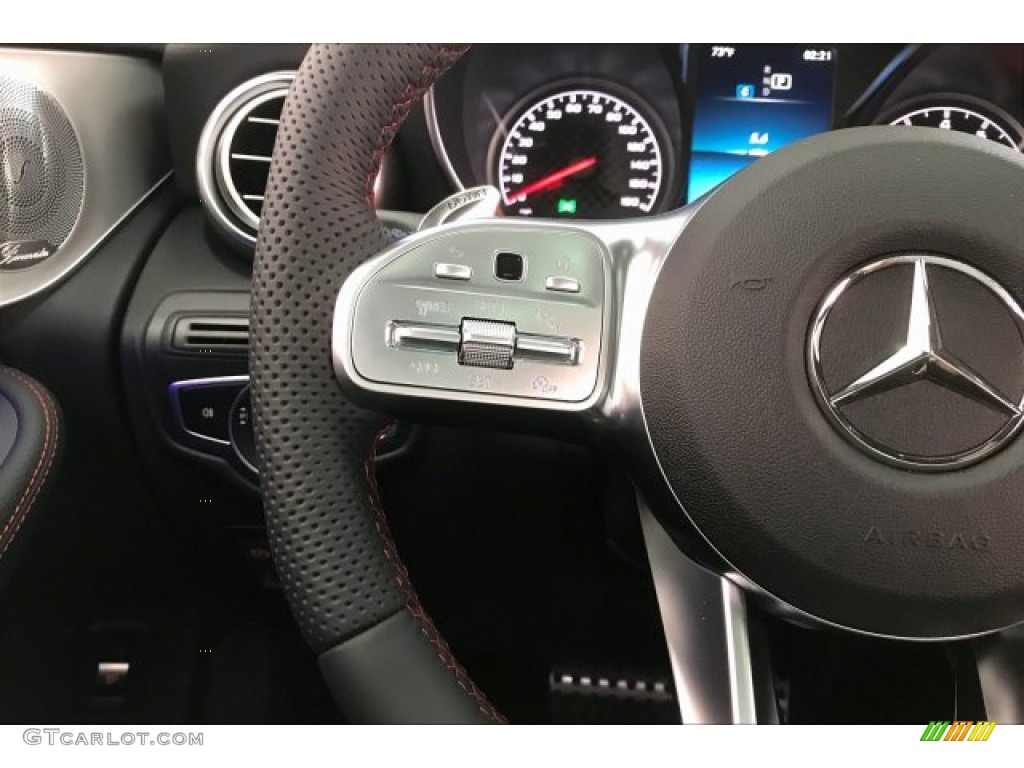 2020 Mercedes-Benz GLC AMG 43 4Matic Black Steering Wheel Photo #137192225