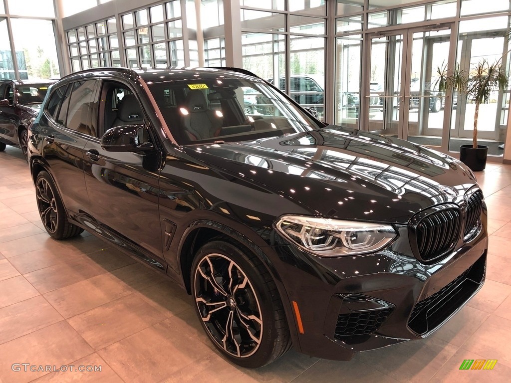 Black Sapphire Metallic 2020 BMW X3 M Competition Exterior Photo #137193404