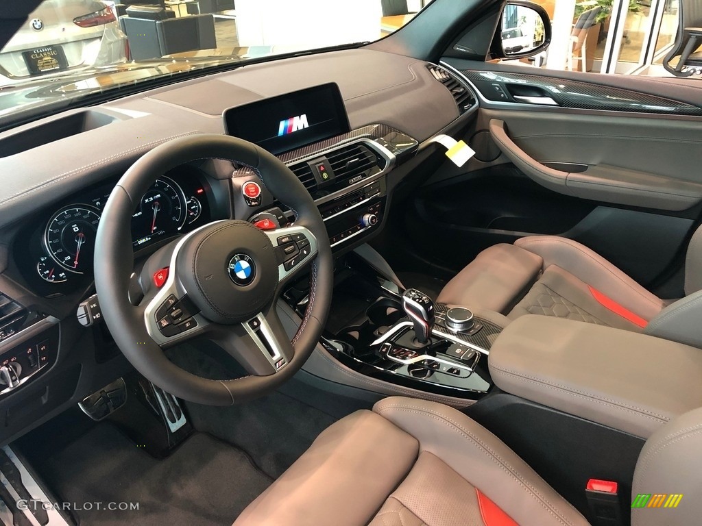 Adelaide Grey Interior 2020 BMW X3 M Competition Photo #137193483
