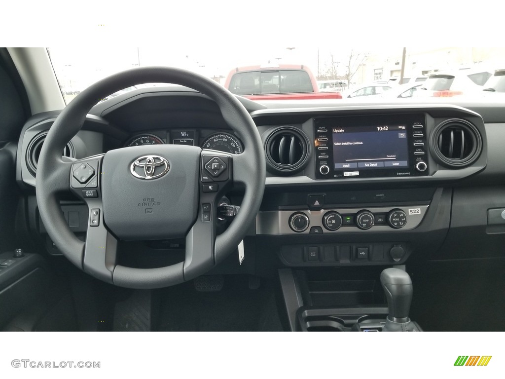 2020 Toyota Tacoma SR Double Cab 4x4 Cement Dashboard Photo #137195690