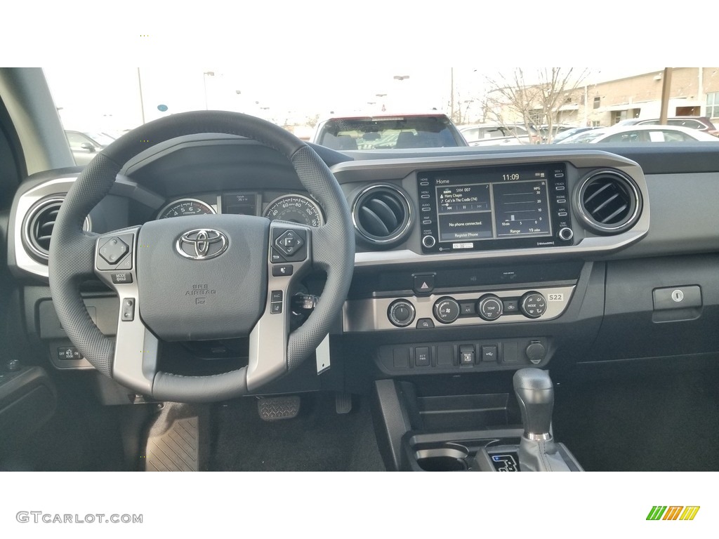 2020 Toyota Tacoma SR5 Double Cab 4x4 Cement Dashboard Photo #137195760