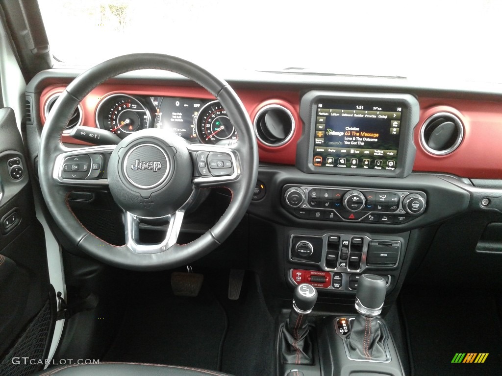 2020 Jeep Gladiator Rubicon 4x4 Black Dashboard Photo #137197548