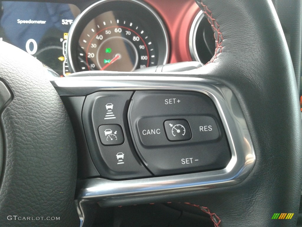2020 Jeep Gladiator Rubicon 4x4 Black Steering Wheel Photo #137197722