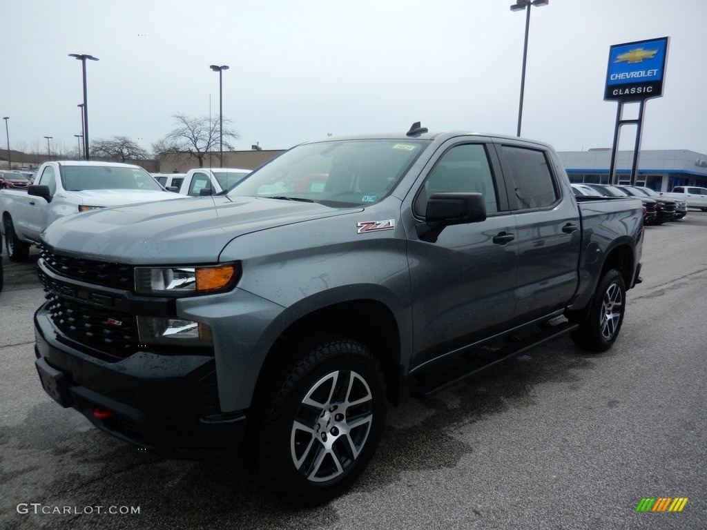 2020 Silverado 1500 Custom Trail Boss Crew Cab 4x4 - Satin Steel Metallic / Jet Black photo #1