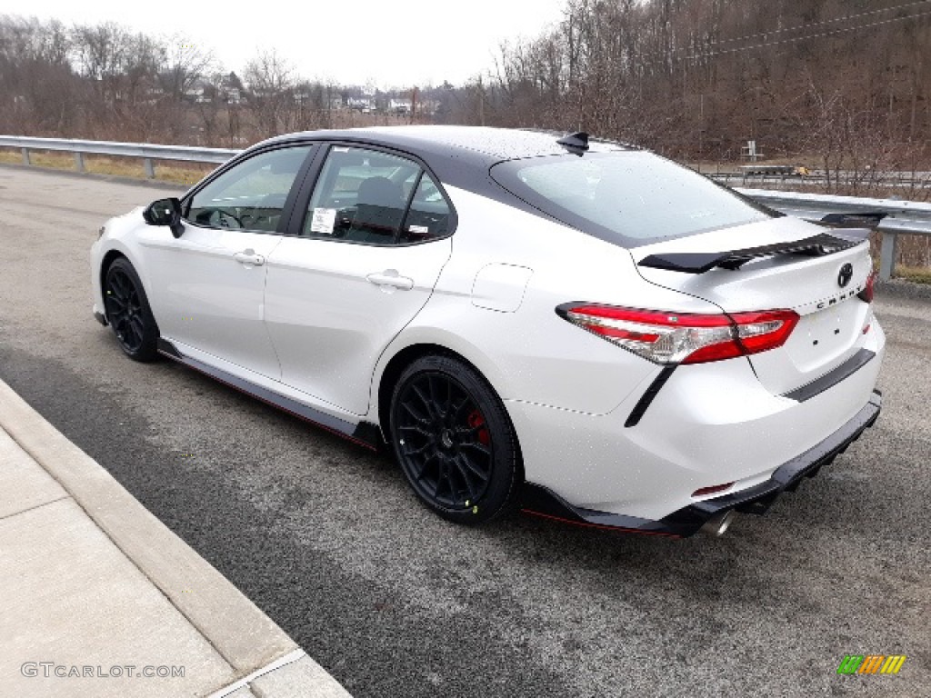 2020 Camry TRD - Wind Chill Pearl / Black/Red photo #2