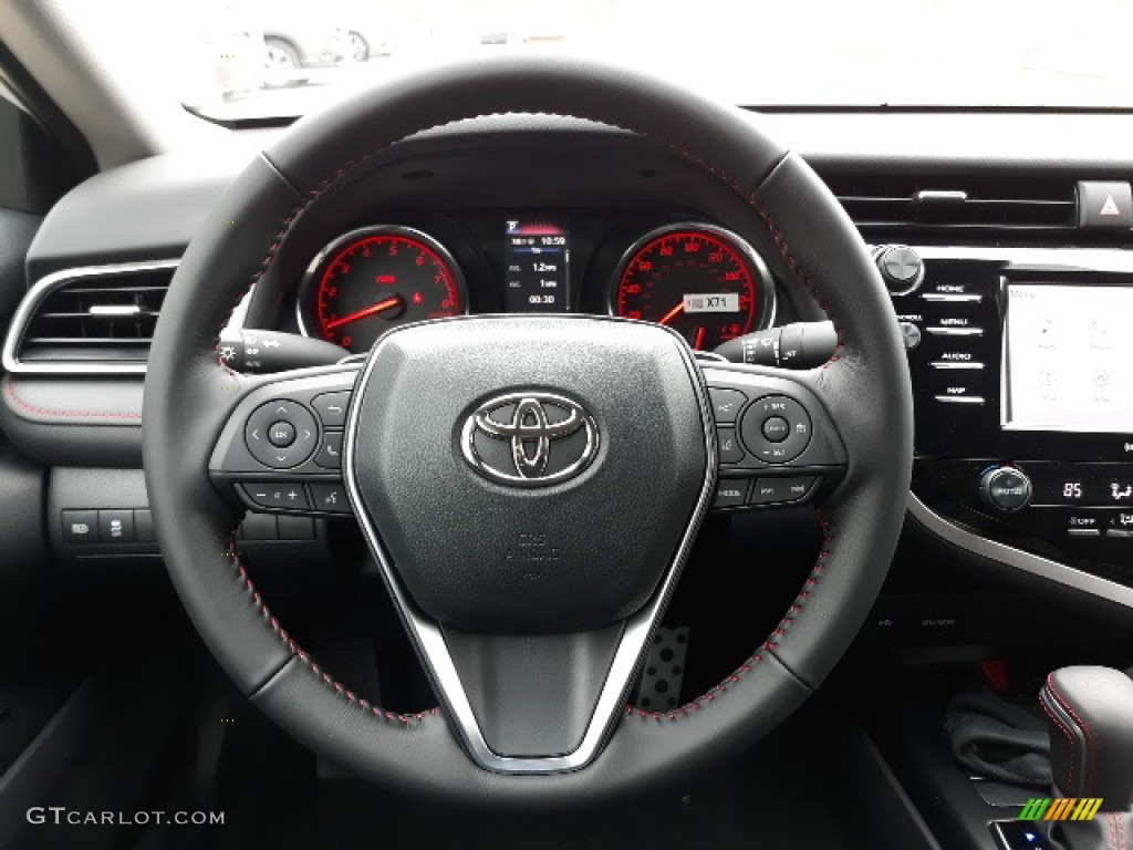 2020 Camry TRD - Wind Chill Pearl / Black/Red photo #5