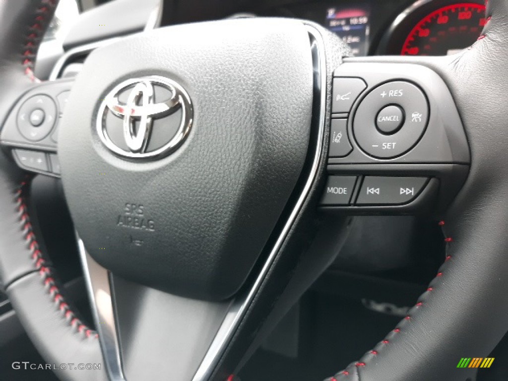 2020 Toyota Camry TRD Black/Red Steering Wheel Photo #137202429