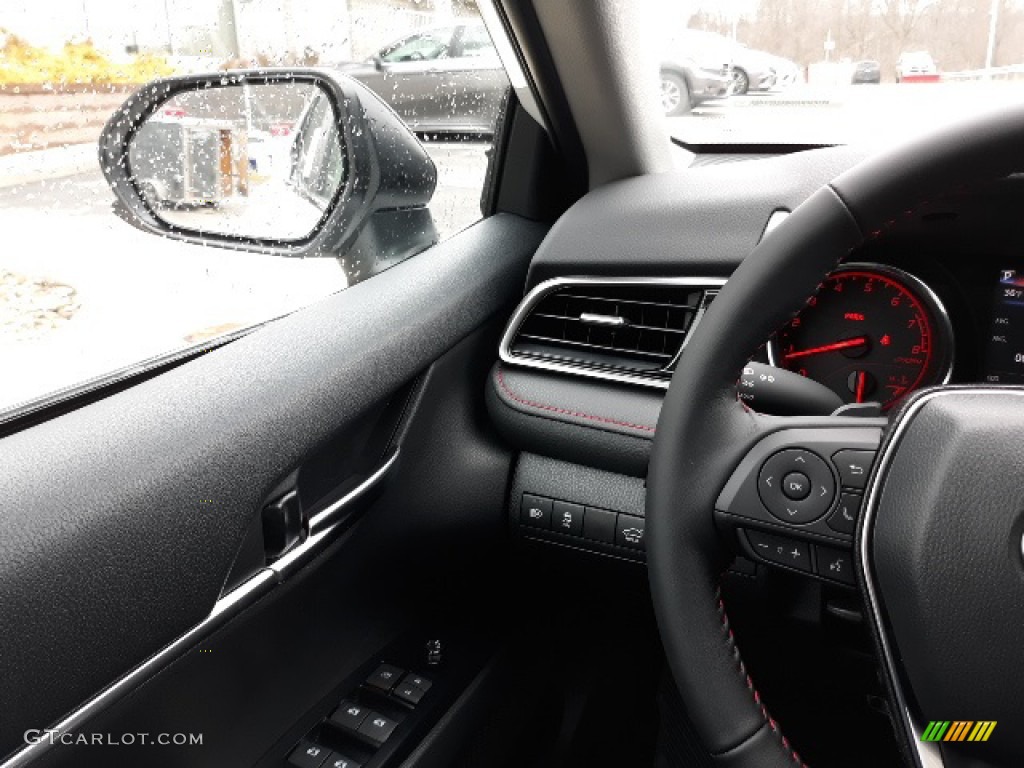 2020 Camry TRD - Wind Chill Pearl / Black/Red photo #9
