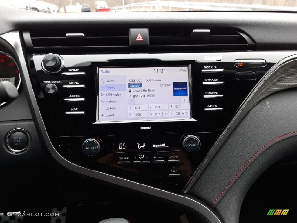 2020 Camry TRD - Wind Chill Pearl / Black/Red photo #13