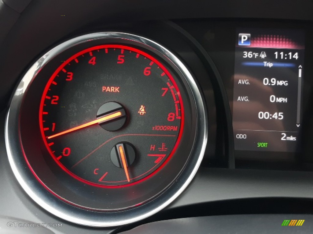 2020 Camry TRD - Wind Chill Pearl / Black/Red photo #20