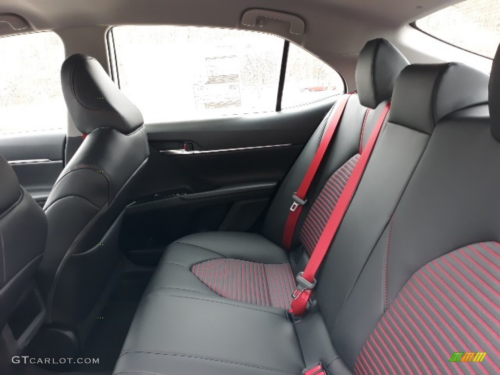 Black/Red Interior 2020 Toyota Camry TRD Photo #137202972
