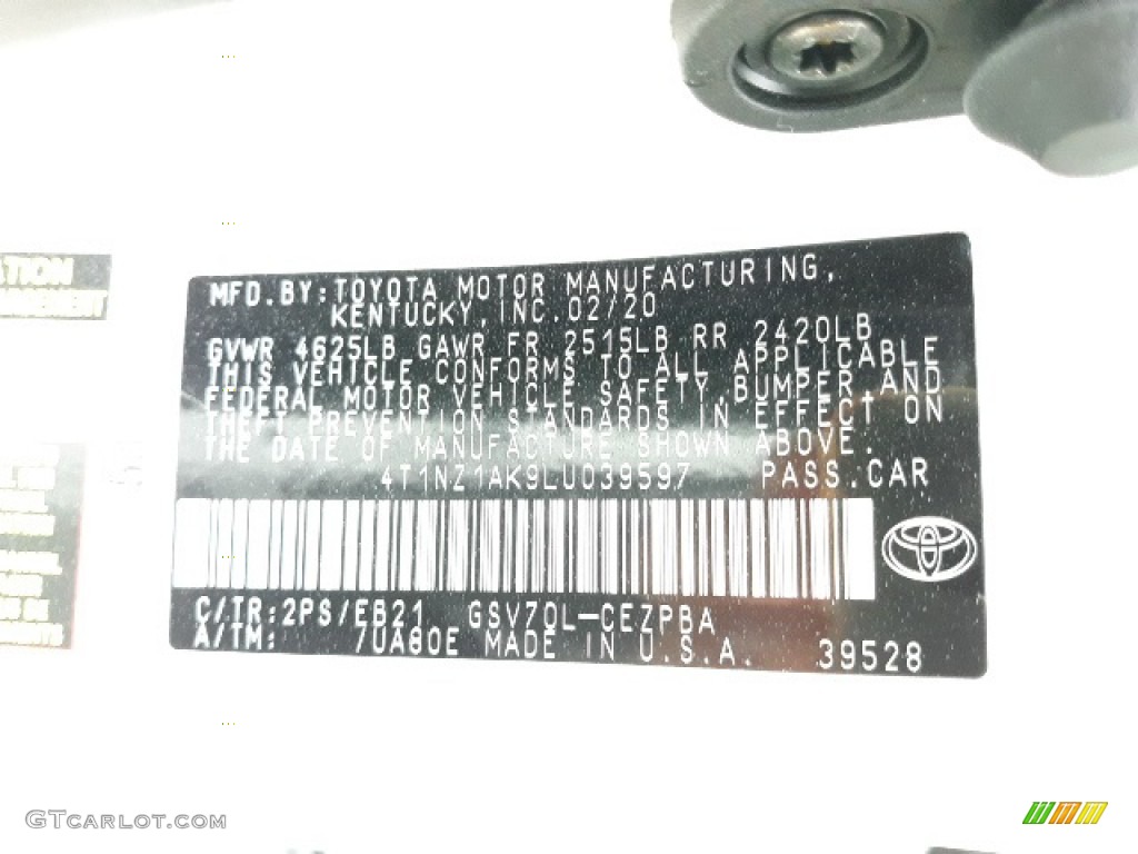 2020 Camry TRD - Wind Chill Pearl / Black/Red photo #53
