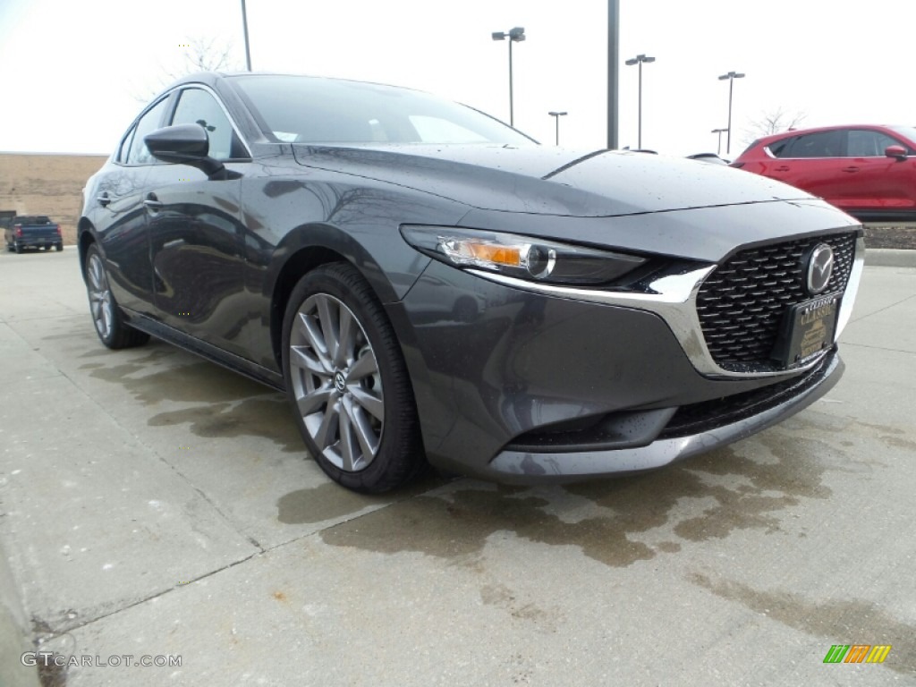 2020 MAZDA3 Select Sedan AWD - Machine Gray Metallic / Greige photo #1