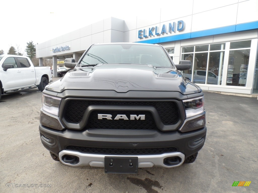 2019 1500 Rebel Quad Cab 4x4 - Granite Crystal Metallic / Black/Red photo #10