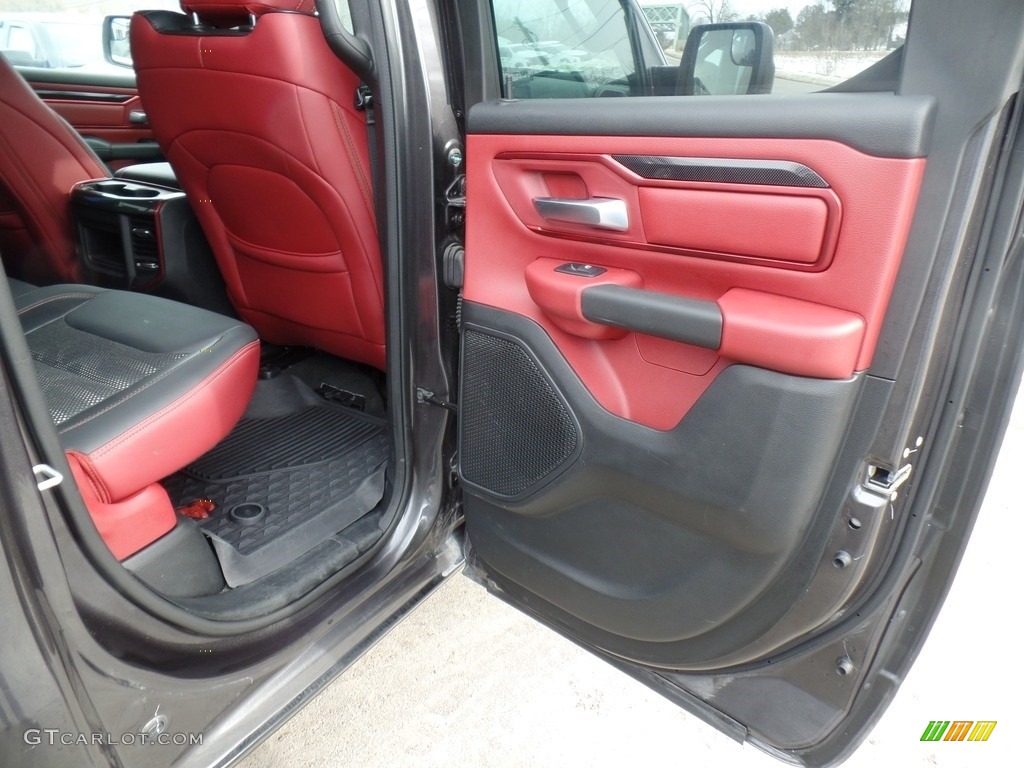 2019 1500 Rebel Quad Cab 4x4 - Granite Crystal Metallic / Black/Red photo #33