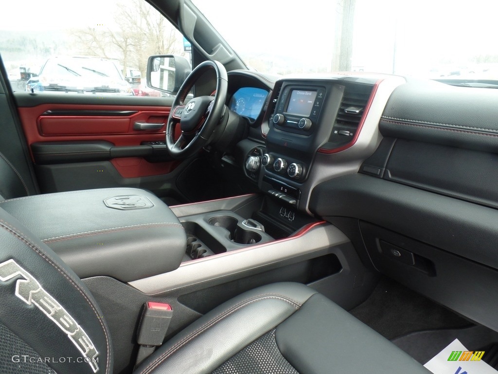2019 1500 Rebel Quad Cab 4x4 - Granite Crystal Metallic / Black/Red photo #37