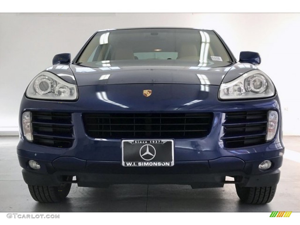 2008 Cayenne Tiptronic - Marine Blue Metallic / Havanna/Sand Beige photo #2