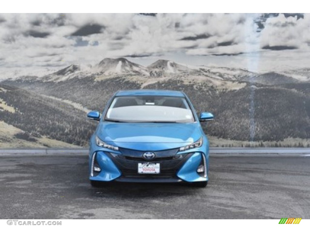 2020 Prius Prime Limited - Blue Magnetism / Black photo #2