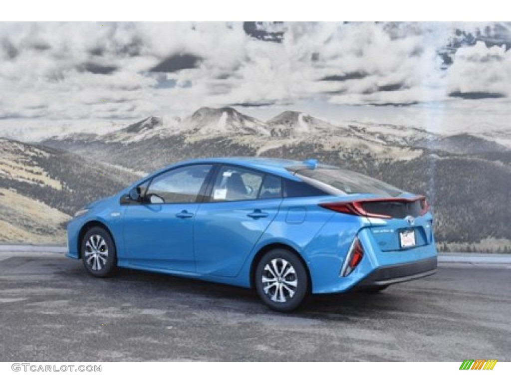 2020 Prius Prime Limited - Blue Magnetism / Black photo #3
