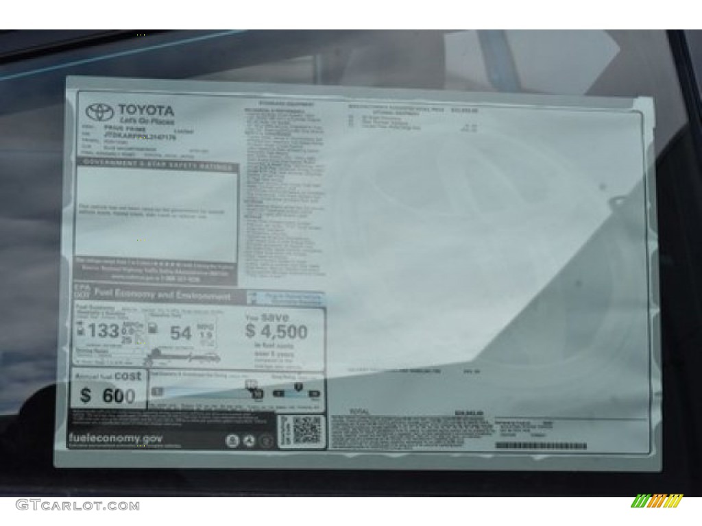 2020 Prius Prime Limited - Blue Magnetism / Black photo #10