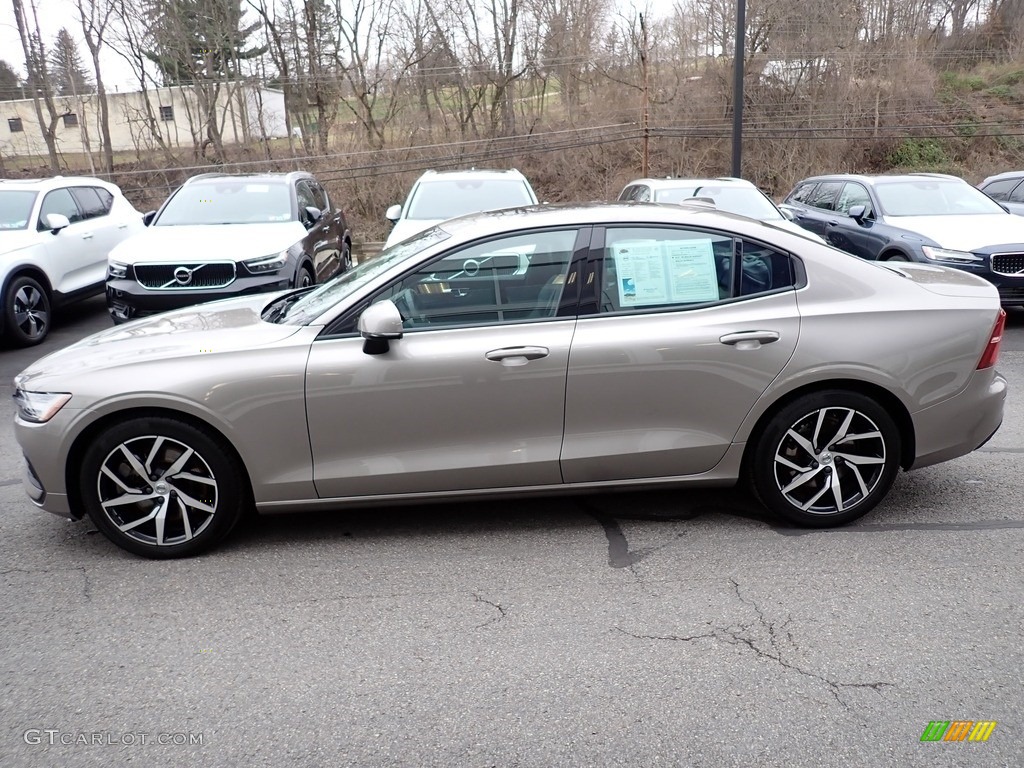 Pebble Gray Metallic 2019 Volvo S60 T6 AWD Momentum Exterior Photo #137213244