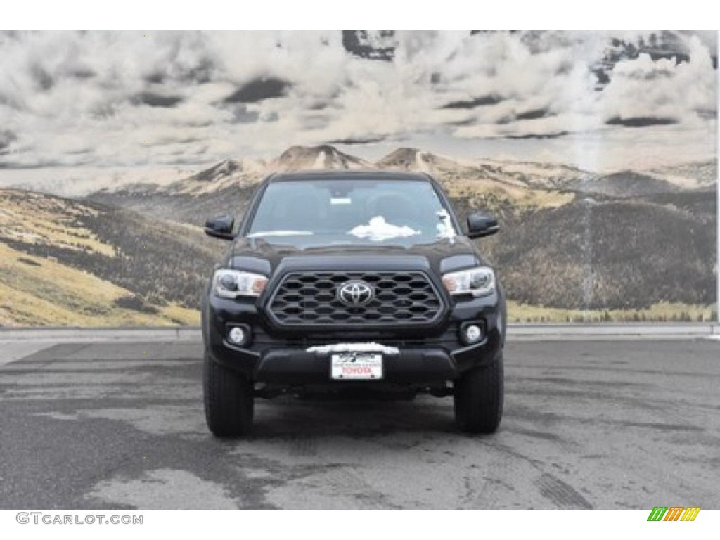 2020 Tacoma TRD Off Road Double Cab 4x4 - Midnight Black Metallic / Black photo #2