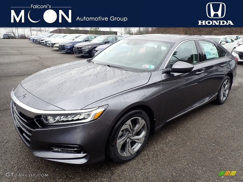 2020 Accord EX-L Sedan - Modern Steel Metallic / Black photo #1